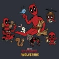 thumbnail image 2 of Junior's Marvel: Deadpool & Wolverine Forest Friends  Festival Muscle Graphic T-Shirt, 2 of 4