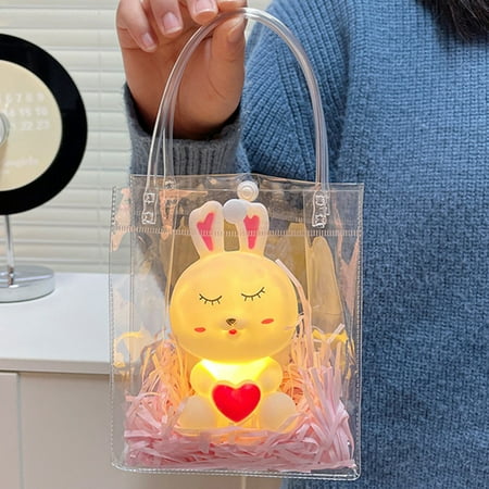 

Clearance!SDJMa Cute Bunny Kids Night Light Easter Gift Kawaii Rabbit Birthday Gifts Room Decor Bedroom Decorations for Baby Girls Children