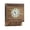 wood‑tone, variant on Wooden Wall Clock with Key Hooks, Hidden Compartment Wall Organizer, Natural Wood Finish