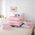 thumbnail image 6 of Manfei Sea Animal Axolotl 7pcs Bedding Comforter Set,Colorful Sealife Croal Queen Bedding Sets,First Letter P Queen Sheet Sets For Girls,Super Cozy Room Decor Reversible, 6 of 8