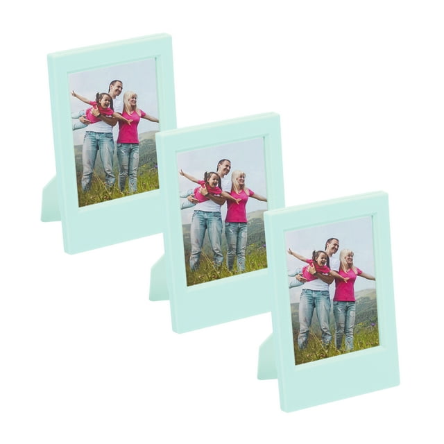 Uxcell 3 Pcs Mini Picture Frames 2.4 x 3.5 Inch Rectangle Photo Frame, Light Green