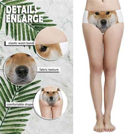 

Uorcsa Ladies Exotic Low Waist Breathable Comfortable Printed Sexy Women Panties Khaki