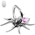 thumbnail image 1 of Support à Paillettes, Prise de Bague en Métal Bling Animal, Support Diamant pour Téléphone Intelligent - Rose, 1 of 8