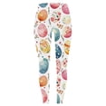 thumbnail image 4 of Meichang Women's Easter Leggings High Waist Cute Rabbit Eggs Print Yoga Workout Stretchy Leggings Holiday Tights, 4 of 5