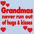 thumbnail image 2 of CafePress - Grandmas Never Run Out Of Hugs Kisses Body Suit - Baby Light Bodysuit, Size Newborn - 24 Months, 2 of 4