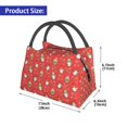 thumbnail image 2 of Fuzoiu merry Christmas gnome Print Portable Insulation Lunch Bag,Large Lunch Box,Container Reusable Leakproof Tote for Work, Travel, and Outdoor Activities, 2 of 6