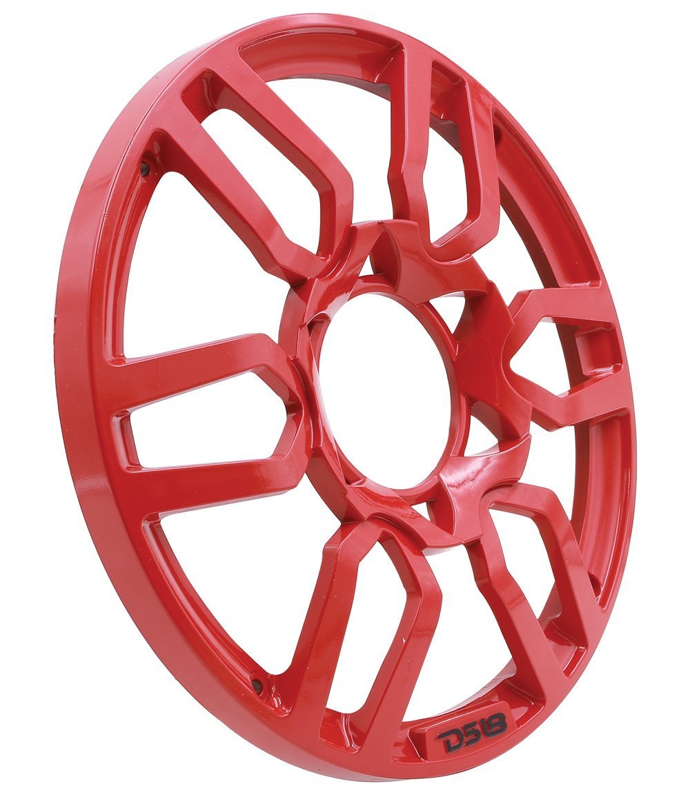 DS18 PRO Universal 10" Inch Plastic Speaker Grill Cover Red Set of 2