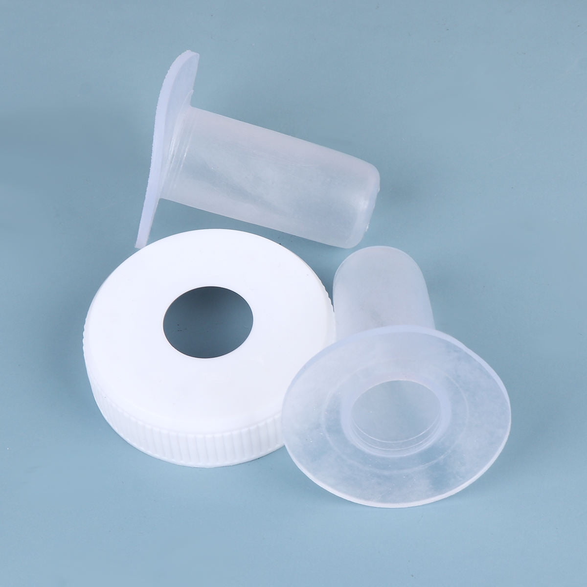 UPKOCH Feeding Bottle Milk Drink Bottles Silicone 4 Pcs in 1 Set White