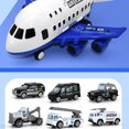 thumbnail image 2 of Juguetes vehículos Sunnimix Camiones Coche Avión educativo Azul 6 Coches de policía, 2 of 7