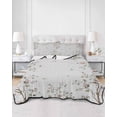 thumbnail image 3 of Vintage Botanical King Size Down Alternative Comforter, Lightweight Comforter Quilt Bedding Set with Pillow Shams Spring Floral Botterfly Summer Flower All Seasons Bed Comforter Duvet Insert 96"x106", 3 of 7