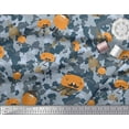 thumbnail image 2 of Soimoi Crepe Silk Fabric Cartoon & Camouflage Printed Craft Fabric by the Yard 42 Inch Wide, 2 of 3