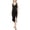 Black, variant on INC Womens Tie Front Long Midi Dress