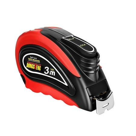 

ONWRACE 3m Retractable Self-Lock Measure Tape Steel Ruler Construction Carpenter Tool