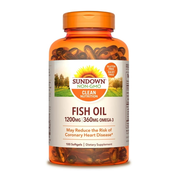 Sundown Naturals Extra Strength Omega-3 Fish Oil Softgels, 1200 Mg, 90 Ct