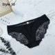 thumbnail image 3 of Bragas de encaje de algodón sin costuras para mujer, lencería Sexy de leopardo transpirable, ropa interior de moda de seda de hielo, 3 of 5