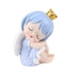 thumbnail image 3 of Escultura de niña ángel con forma de alcancía, pensante, figura de niña, moderna, para ahorrar dinero. Azul grande, 3 of 9