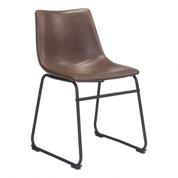 Zuo Modern 100505 30.8 x 22.5 x 19 in. Smart Dining Chair - Vintage Espresso Set of 2