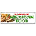 thumbnail image 1 of 72" Homemade Mexican Food Banner Sign Tacos Burritos Restaurant enchilada, 1 of 1