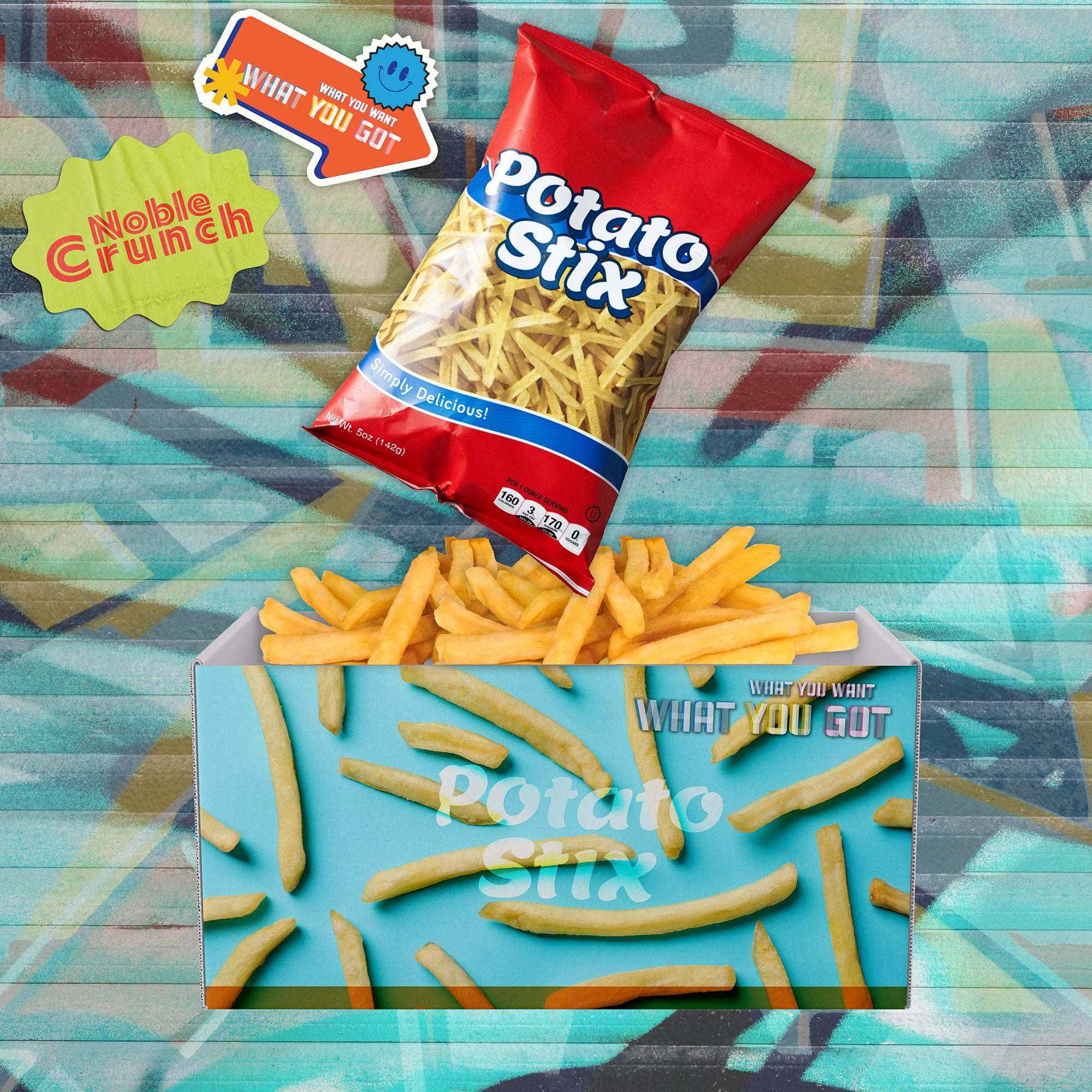 Wise Onion Rings (3, 5.85oz bags) - Real Potato Sitx (1, 5oz bag) - Gourmet Snack Bundle - 4 Items Total