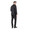 thumbnail image 2 of Men's 3pc Solid Skinny Fit Suit Set with Peak Lapel & Double Breasted Vest, 2 of 4