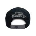 thumbnail image 2 of Harley-Davidson Women's Spiked Monogram Frayed H-D Baseball Cap w/ Silver Wings, Harley Davidson, 2 of 2