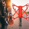 thumbnail image 1 of Pedales De Bicicleta Pedales De Aluminio Un Par Aleación De Aluminio Bicicleta De Montaña Pedales Ligeros Reemplazo Rojo Mgaxyff Aluminium Alloy Pedals, 1 of 8