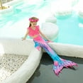 thumbnail image 6 of Hienoo Big Girls Swimsuit 3 Piece Bikini Set Swimwear with Tail Skirt Bottom, 6 of 8