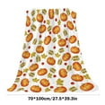thumbnail image 3 of Halloween Pumpkin Throw Blanket - Super Soft 100x70cm Flannel Bedspread (Thanksgiving Decor & Gift), 3 of 6