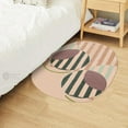 thumbnail image 5 of 5X7 Wool Rug, Beige Color, Living room, Bedroom, Oval Carpet, Geometric Wool, Hand Tufted Rugs, 5 of 7