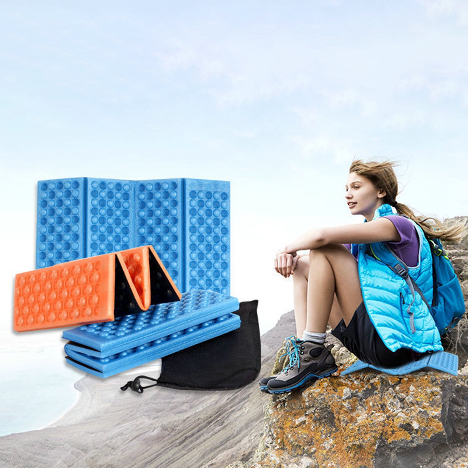 Foldable Camping Foam Seat Cushion Sitting Mat Outdoor Hiking Beach Picnic Pad