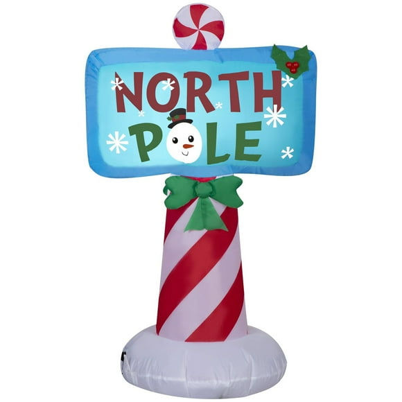 Christmas Inflatable North Pole Sign
