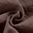thumbnail image 4 of hlysgo Wide Leg Linen Shorts for Men Big and Tall Elastic High Waisted Pleated Loose Casual Comfy Shorts with Pockets Coffee,5xL, 4 of 5
