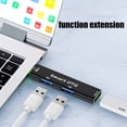 thumbnail image 2 of USB Laptop Docking Station with Keyring 3-In-1 Multiport 5Gbps USB 3.0 Portable OTG Aluminum Alloy USB-A Type-C Hub Adapter PC Accessories-Black, 2 of 8