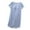 Blue, variant on Admvng Womens Nightgown Short Sleeve Casual Built In Bra Sleepshirts with Soft Homewear Sleepwear Dress M-2XL