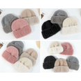 thumbnail image 4 of YooGuoGuo Knit Cuffed Beanie Hat for Women Plush Skull Cap Chunky Soft Stretch Winter Warm Crochet Hats Fuzzy Ski Cap, 4 of 4