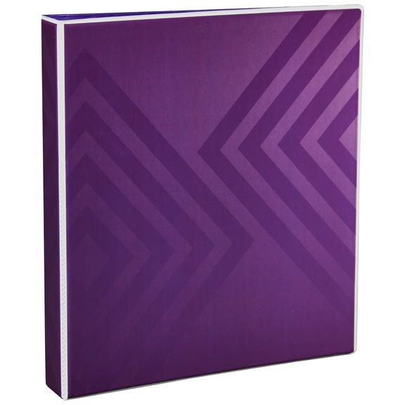 Avery Dual Effect Binder, 1 inch Slant Rings, Plum Purple (03219)