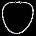 thumbnail image 3 of Moonstone Tennis Necklace for Woman in 925 silver, June Birthstone Jewelry , Layered Choker Necklace, 3 of 7