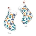thumbnail image 6 of Cauagu Block Dinosaur for Christmas Stockings,1-Pack Large Xmas Stocking Holiday and Farmhouse Stocking Fit for Christmas Holiday Party Decoration(17.7*11 Inch), 6 of 7
