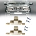 thumbnail image 4 of 2Pcs Sun Visor Clips Holder Bracket Mount For BMW 3 5 7 Series E46 E38 E39 E53 X5 Interior Beige Sun Visor Clip Holder, 4 of 5