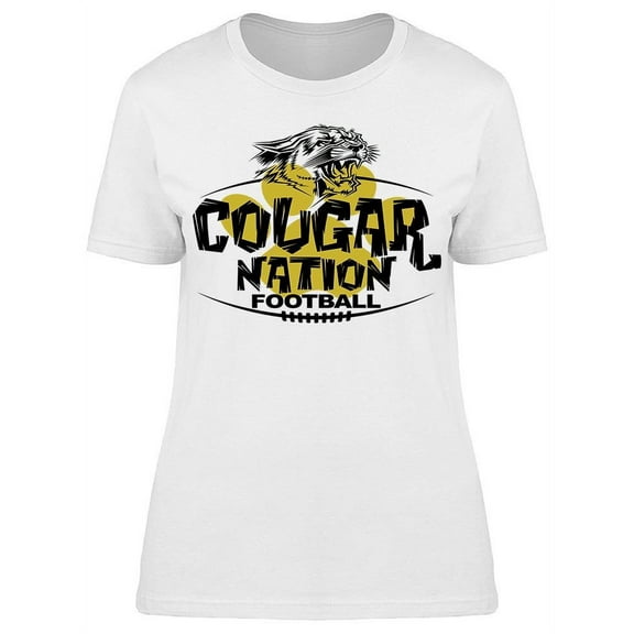 Cougar Nation Football T-Shirt Women -Image by Shutterstock, Female Medium