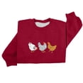 thumbnail image 1 of WEAIXIMIUNG Sweat à Demi-Zip pour Femmes Sans Capuche Décontracté Imprimé Col Rond, 1 of 3