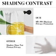 thumbnail image 6 of Lemon Fruits Kitchen Curtains Flower Leaves Window Curtains Valance and Tier Set 36 Inch, Summer Tropical Short Tier Curtain for Kitchen, Fruit Background Small Kitchen Decor, 6 of 6