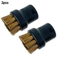 thumbnail image 2 of Nylon Brass Wire Cleaning Brush Tool Nozzles For Karcher SC1 SC2 CTK10 SC3 SC4 SC5 Steam Cleaner Replacements Brush, 2 of 10