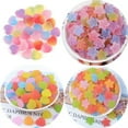 thumbnail image 2 of EOEMY 20Pcs Soft Flatback Resin Jelly Drops Cabochons Slime Charms Star Heart Candy-4# Solid Color Heart, 2 of 9