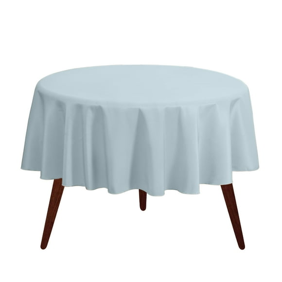 Mantel redondo Gee Di Moda de 70 pulgadas de poliéster azul claro
