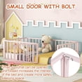 thumbnail image 2 of DreamBuck Twin Size Montessori Floor Bed with Safety Fence and Door, Metal Floor Bed Frame, Minimalist Versatile Floor Bed for Girls, Twin Bed Frame for room, Playroom, 2 of 7