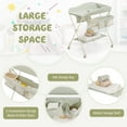 thumbnail image 5 of Infans Baby Diaper Changing Table Folding Newborn Nursery Organizer W/Water Basin Wheel, 5 of 7