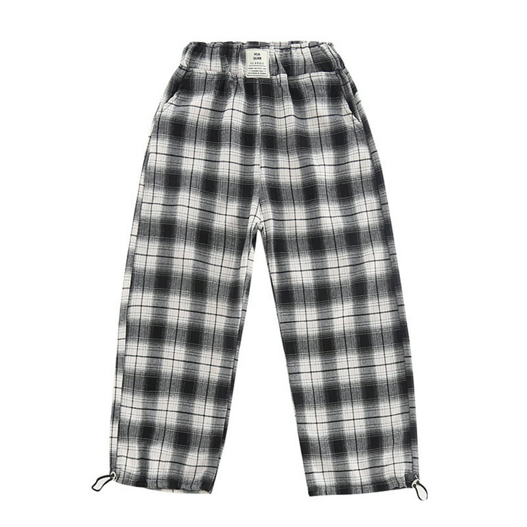 NWT Junior's Sz S (3/5) HOT TOPIC Black and White Plaid Pants