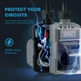 thumbnail image 3 of Kohree RV Surge Protector 30 Amp 10000 Joules with High/Low Voltage Protection,with LED Display Waterproof ,Auto Shut Off for Camper,Travel Trailers-Gray, 3 of 10