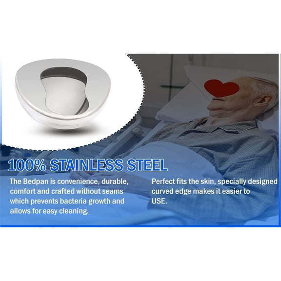 OdontoMed2011 Stainless Steel Bed Pans, Adult, 14" X 11 3/8" Qty: 1 ODM